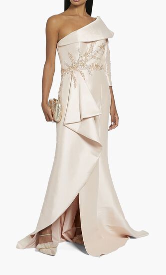 Asymmetrical Embellished Gown