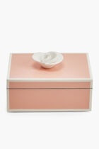 Paris Pink Box with White Flower Handle