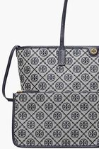 T MONOGRAM ZIP TOTE