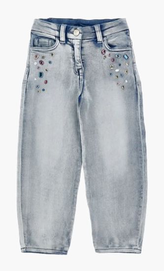 JEANS JEWEL DENIM STONE B