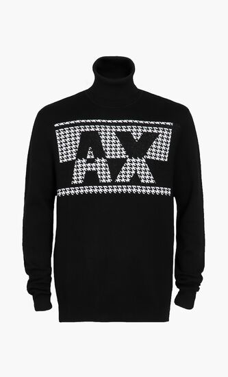 High Neck Printed Jumper