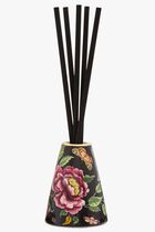 CREATURES OF CURIOUSITY 200ML CERAMIC REED DIFFUSER AND REEDS - BLACK FLORAL