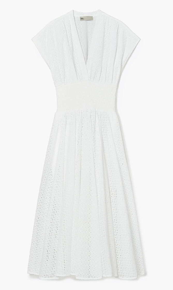 COTTON EYELET DRESS