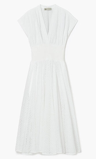 COTTON EYELET DRESS