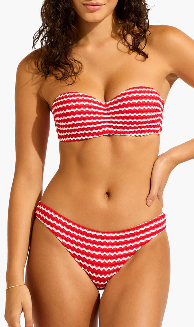 MESH EFFECT BUSTIER BANDEAU