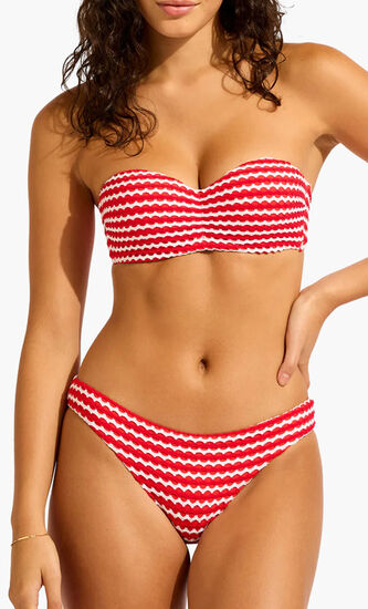 MESH EFFECT BUSTIER BANDEAU