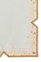 منديل المائدة لوكسر باللونين الأبيض والذهبي