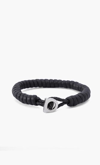 Gancini Leather Bracelet