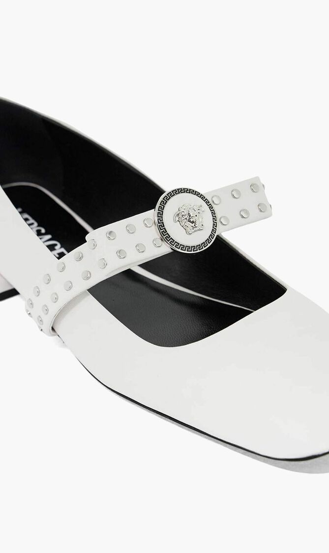 Gianni Ribbon Studded Ballerinas