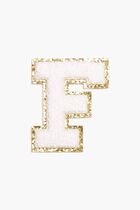 Chenille Sparkle Letter 'F' patch
