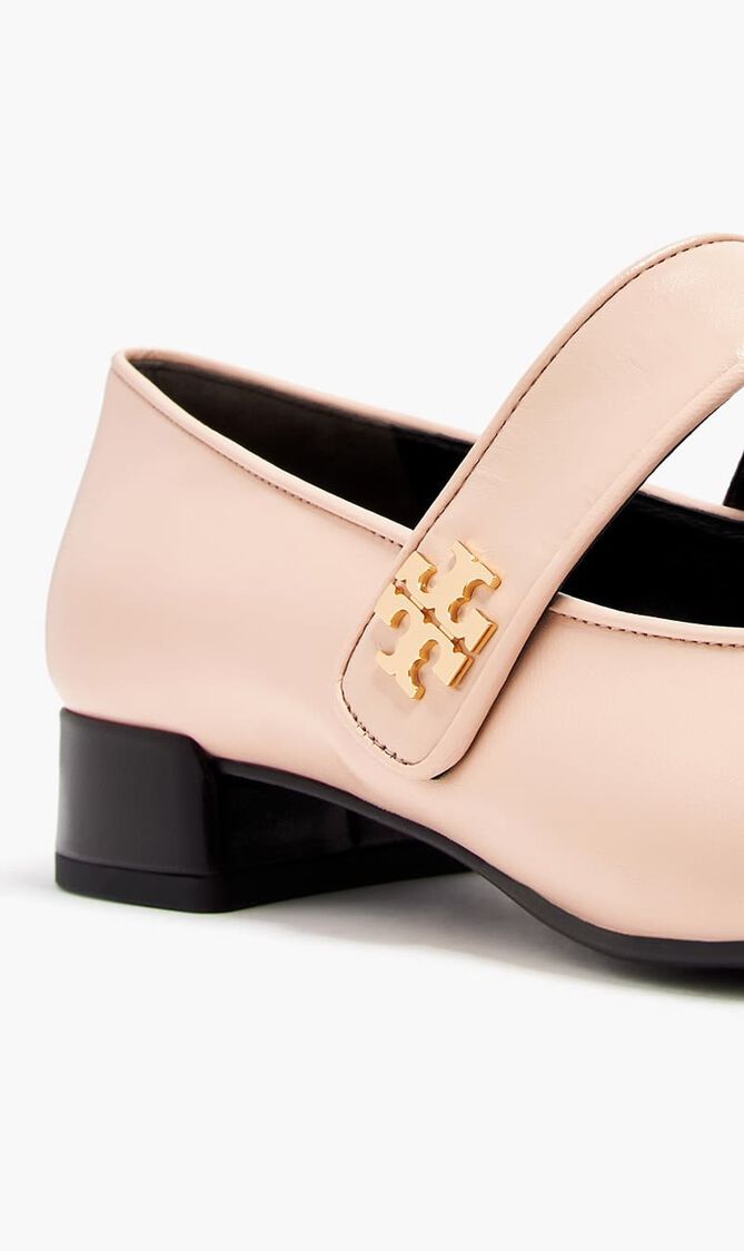 Cap-toe Mary Jane Heeled Ballet