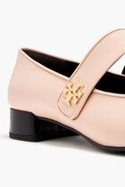 Cap-toe Mary Jane Heeled Ballet