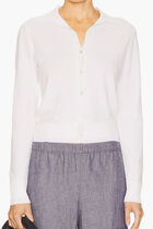 Italian Cotton Blend Mesh Double Layer Cardigan