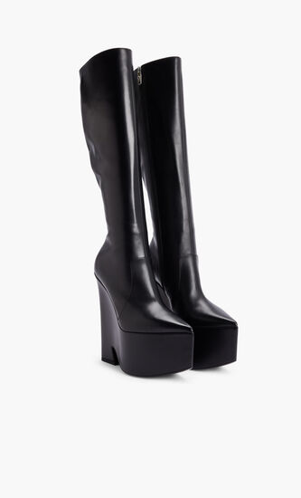 PLAIN ROUND TOE BOOT HEELS