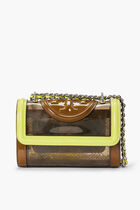 FLEMING CLEAR SMALL CONVERTIBLE SHOULDER BAG