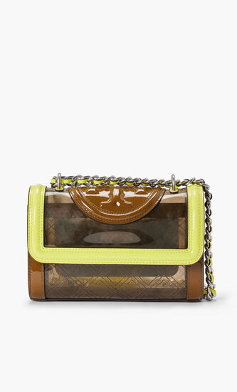 FLEMING CLEAR SMALL CONVERTIBLE SHOULDER BAG