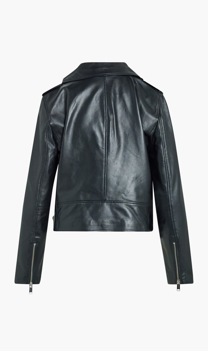 Classic Leather Moto Jacket