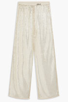KARL DNA SEQUIN MESH TROUSERS