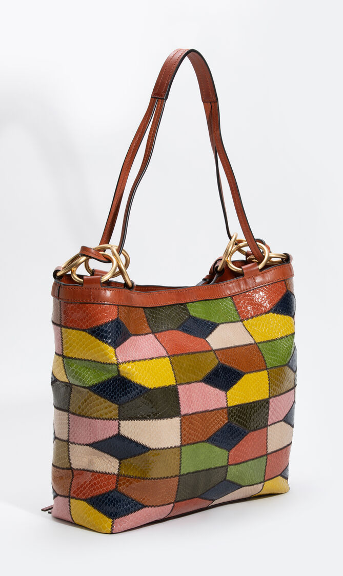 Buy Farrah Snake Patchwork Tote Bag For Aed 1925 00 The Deal Outlet Ae