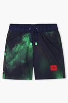 Logo Print Swim Trunks