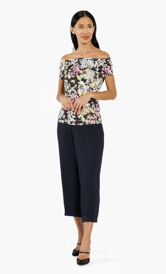 Lyroon Jasmine Print Off-Shoulder Top