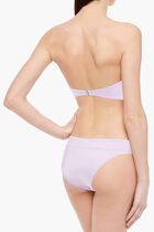 Shine On twist-front bandeau bikini top