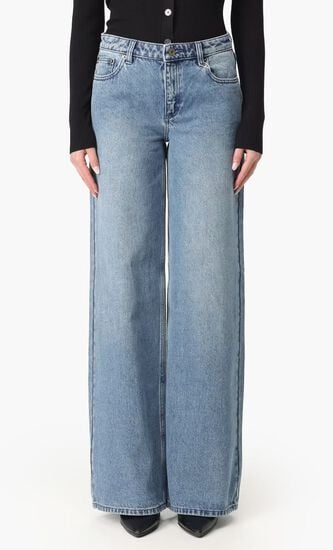 Denim Wide-Leg Jeans
