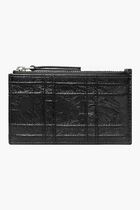 FLEMING SOFT METALLIC SQUARE QUILT ZIP CARD CASE