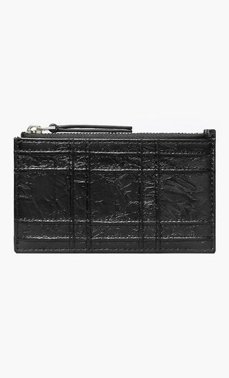 FLEMING SOFT METALLIC SQUARE QUILT ZIP CARD CASE