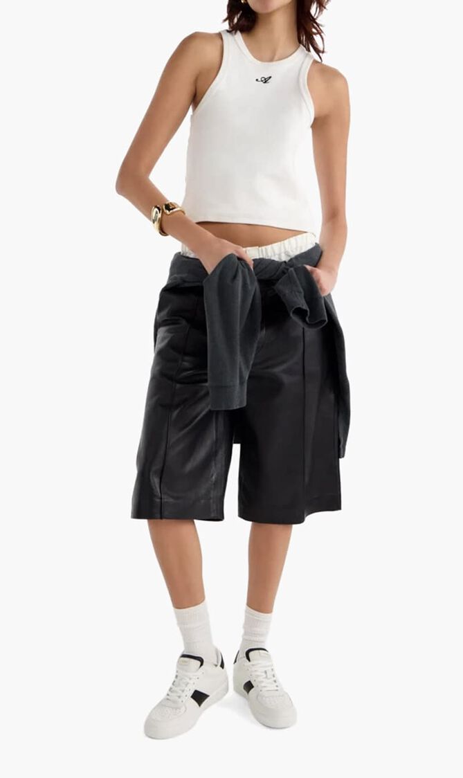 GEODE MANIFEST SNEAKER BLACK WHITE LEATHER