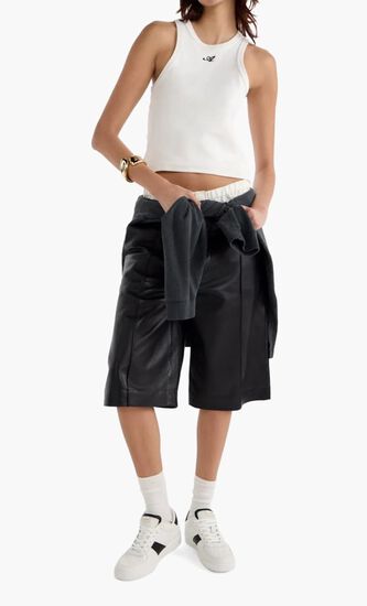 GEODE MANIFEST SNEAKER BLACK WHITE LEATHER