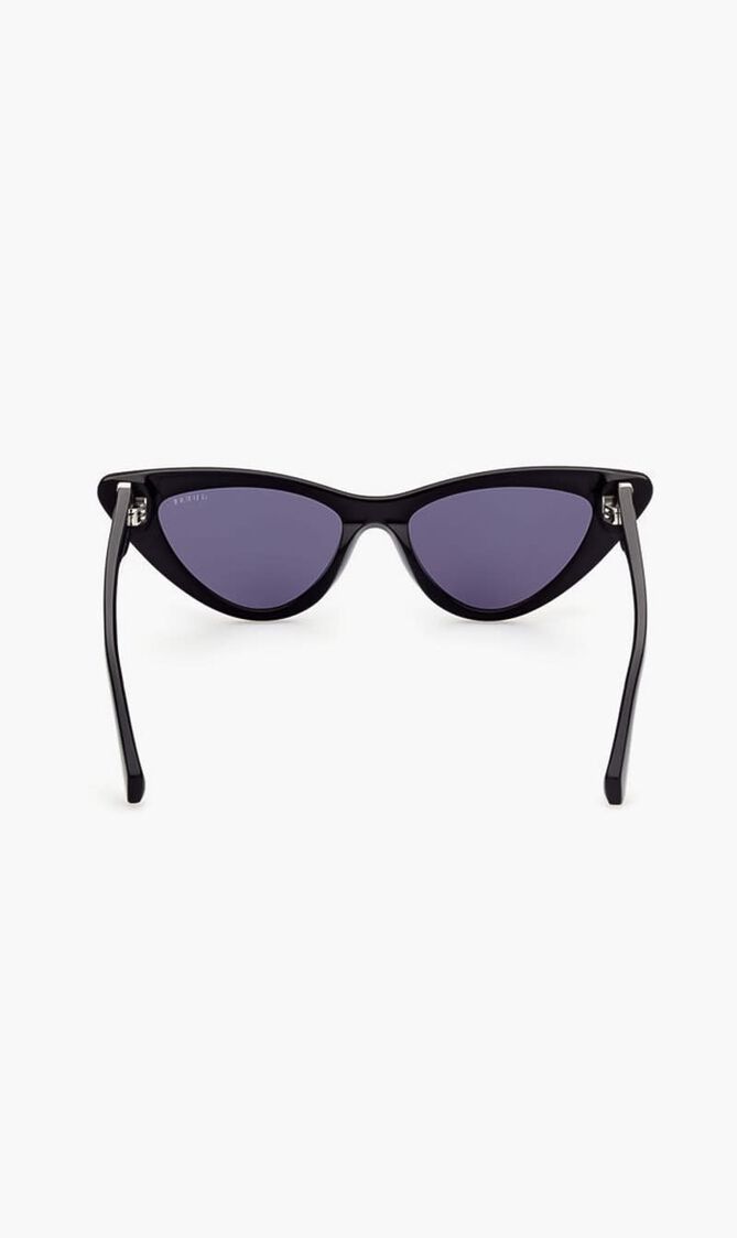 CATEYE BLACK FRAME, BLACK LENS