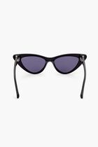 CATEYE BLACK FRAME, BLACK LENS