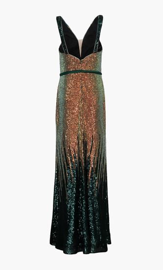 Sequins Embellished Gown