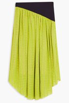 COLORBLOCK CHIFFON SKIRT