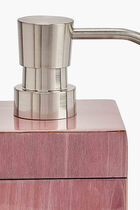 موزع صابون من خشب التوليب باللون الأرجواني