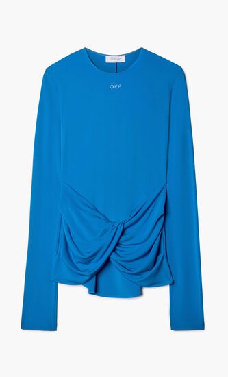 VI CREPE TWIST LS CREWNECK NAUTICAL BLUE