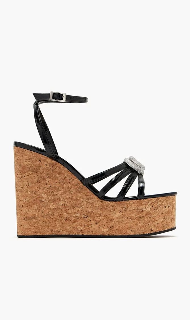 Double Heart wedge sandals