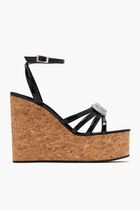 Double Heart wedge sandals