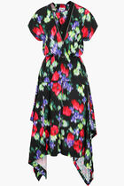 Floral Waisted Midi Dress