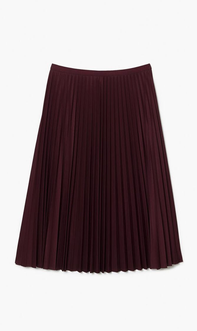 Elasticised Waist Flowing Pleated Skirt