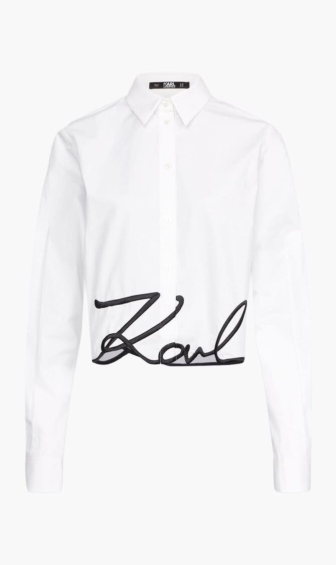 Cropped Signature Shirt
