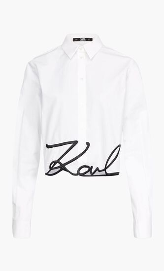Cropped Signature Shirt