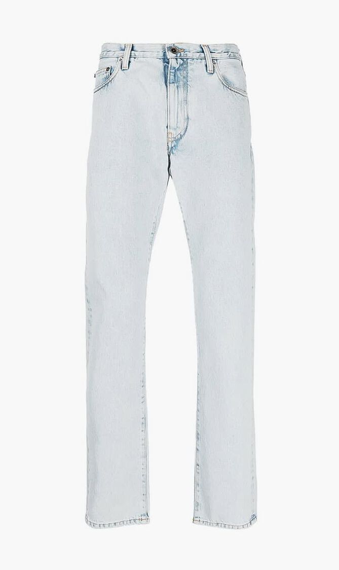 SINGLE ARROW SLIM JEANS BLEACH BLUE WHI