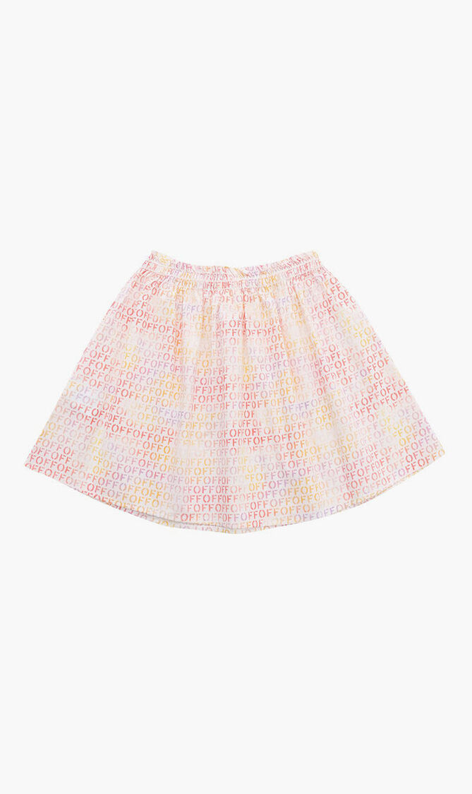 OFF STAMP ELASTIC SKIRT MULTICOLOR MULTI