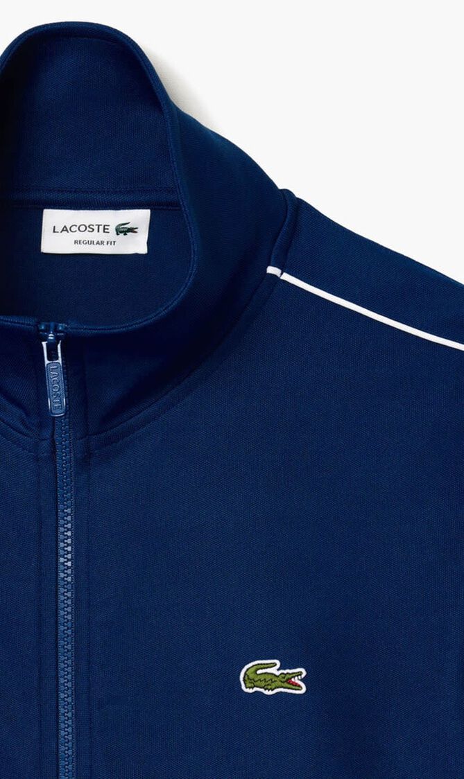 Paris Pique Zip Front Track Jacket