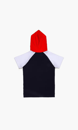 Evan Colourblock Hoody Top