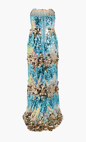 FARAH STRAPLESS GOWN