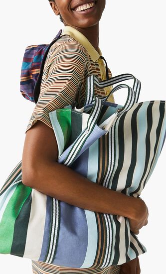 Striped Canvas Tote bag