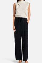 MID RISE DOUBLE WAISTBAND DRAWSTRING PANT